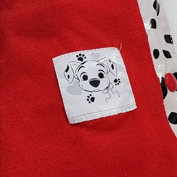 Girls Vintage Disney Store 101 Dalmatians Print Hooded Raincoat Jacket Size 7/8 - Picture 11 of 15